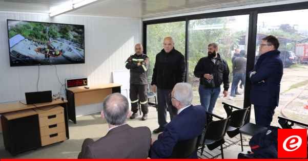 خطّار استقبل ماغرو واستعراضا الدعم والبرامج الفرنسية المتخصصة للدفاع المدني