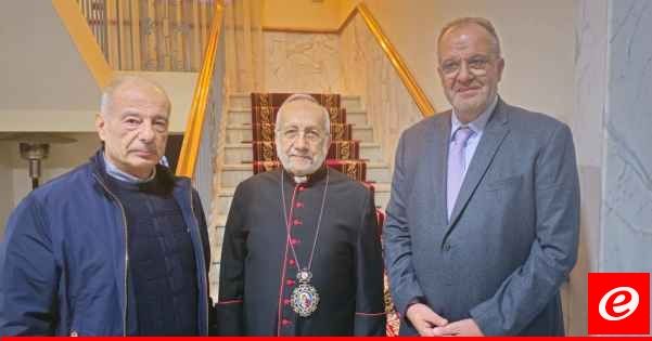 البطريرك روفائيل بيدروس التقى بوشكيان وبحث معه الاوضاع