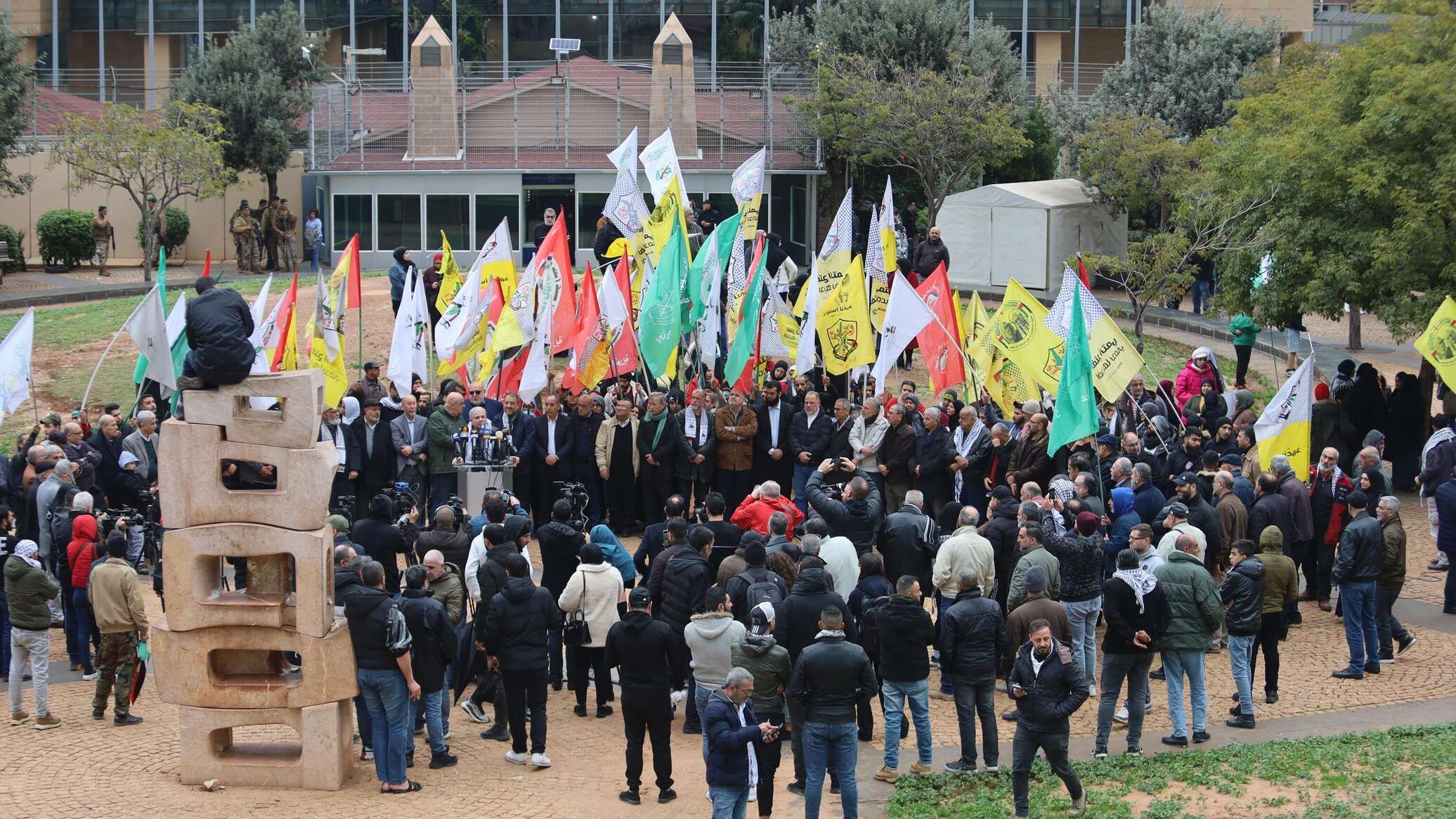 وقفة تضامنية مع الشعب الفلسطيني أمام مبنى "الأسكوا " في بيروت