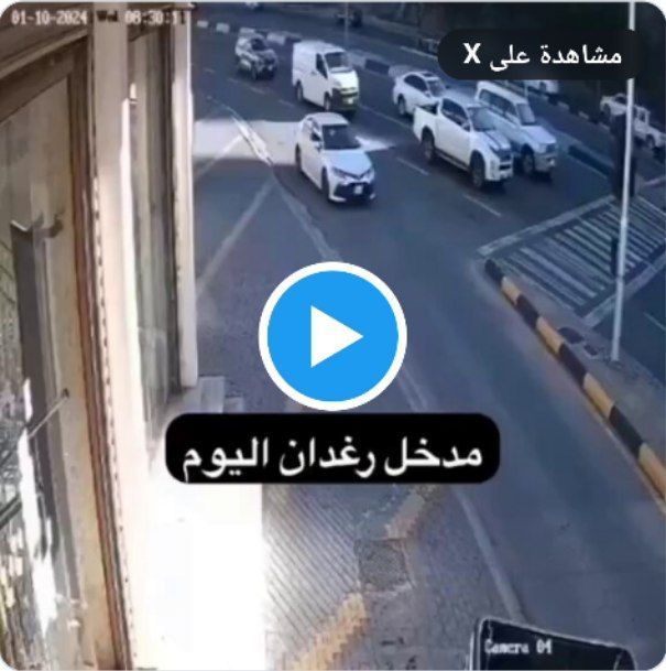 شاهد الحادث المرعب الذي حدث اليوم في السعودية بسبب إشارة المرور