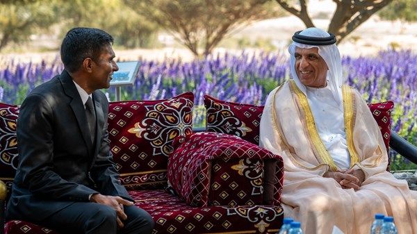 سعود بن صقر يستقبل قنصل عام الهند