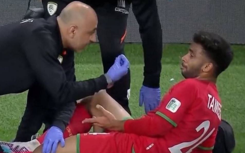 الامارات | إصابة لاعب عماني بقطع في الرباط الصليبي