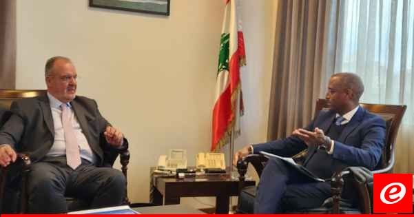 بوكشيان بحث مع وفد من الـ"UNDP" في المشاريع التي من الممكن التعاون فيها