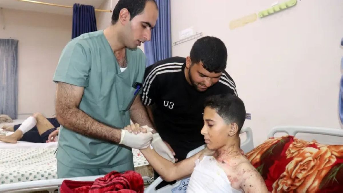 المستشفى الأردني الميداني بغزة يتعرض للقصف