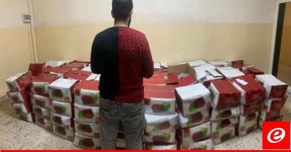 توقيف أحد المتورطين بعملية تهريب كمية من المعسل المهرب والمخبأ بطريقة محترفة داخل خزان لتعبئة الغاز