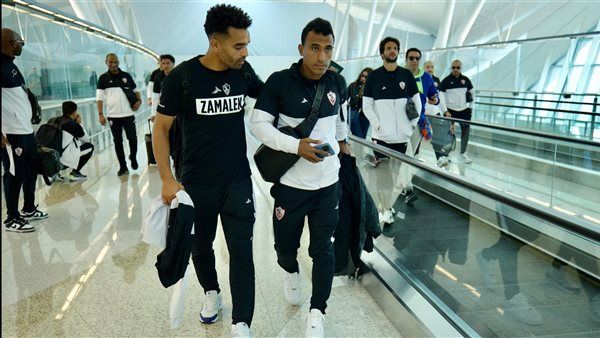 سفارة مصر بالإمارات تستقبل بعثة الزمالك بمطار أبوظبي