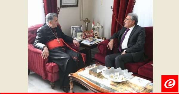 وزير العدل التقى الراعي وتأكيد على ضرورة الاسراع في انجاز الانتخابات الرئاسية