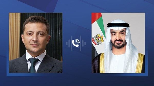 رئيس الدولة يتلقى اتصالاً هاتفياً من الرئيس الأوكراني
