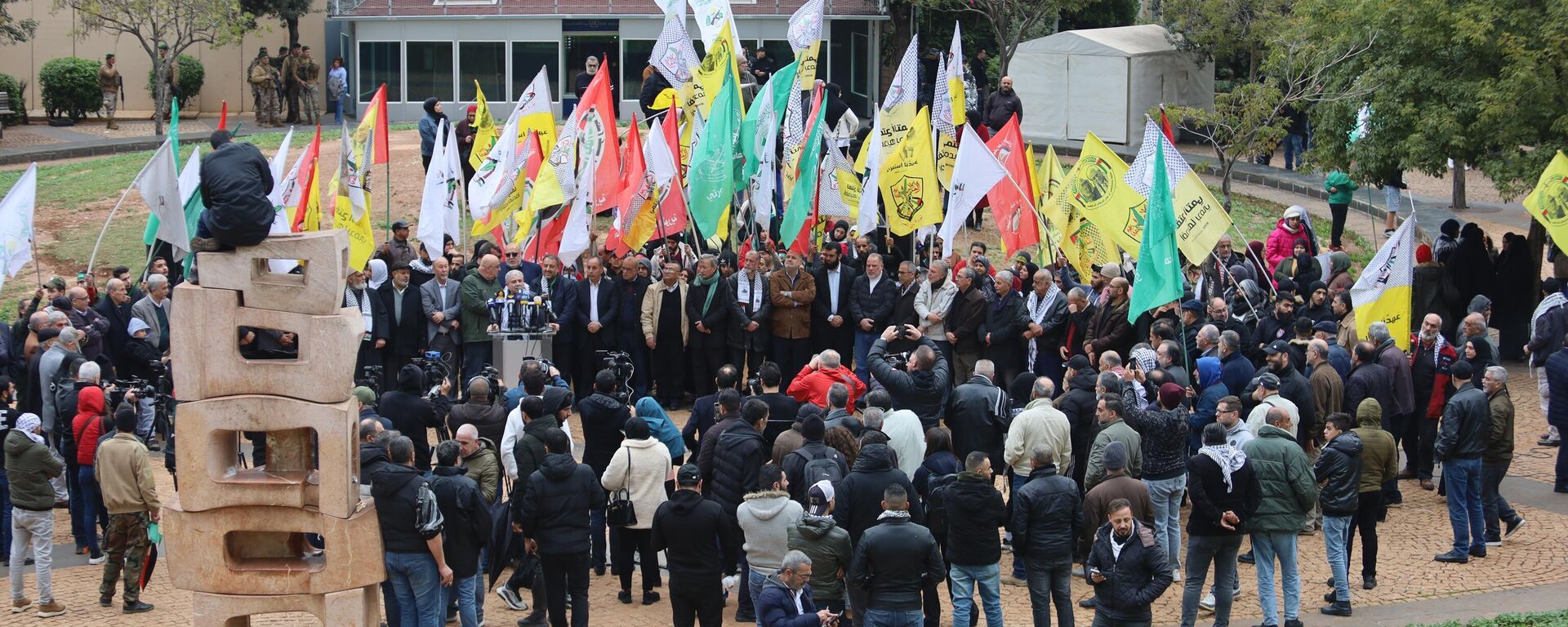 اعتصام في بيروت تحت عنوان "من جنوب أفريقيا إلى فلسطين"