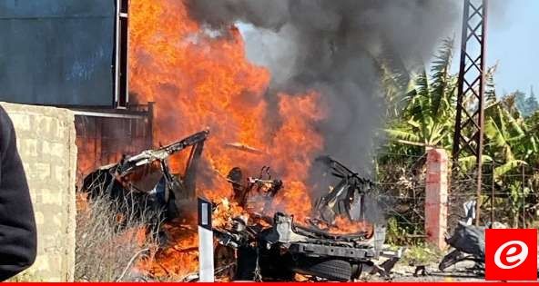 النشرة: مسيرة اسرائيلية استهدفت سيارة على طريق البازورية ومعلومات عن سقوط اصابات