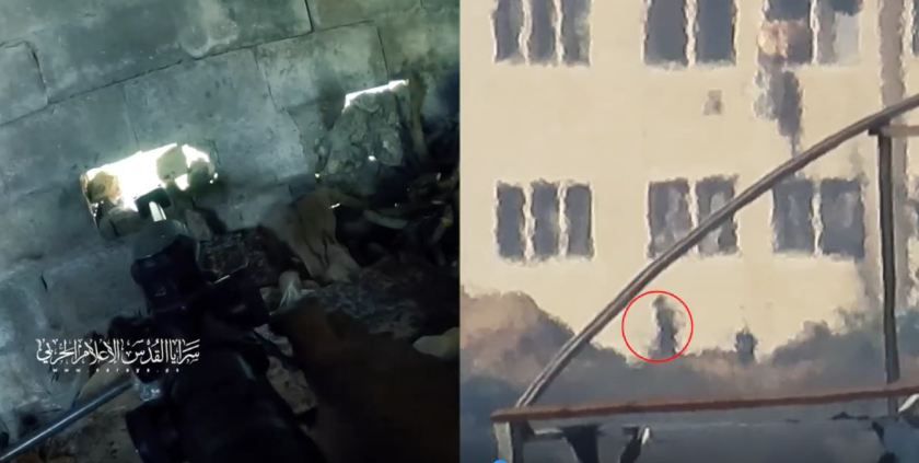 القسام تعرض مشاهد لحظة قنص جندي إسرائيلي من مسافة صفر.. صور