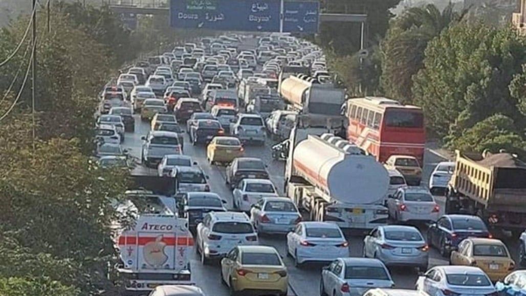 خارطة بازدحامات شوارع بغداد الان