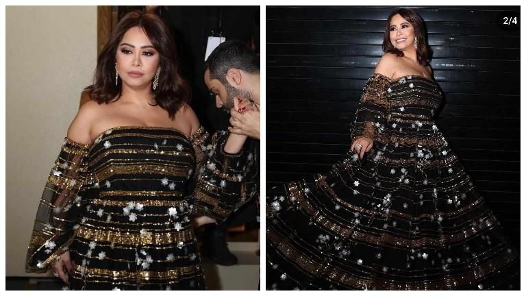 لوك لامع خطف الأنظار - إطلالة شيرين عبدالوهاب مفاجئة حفل الـ "joy awards"