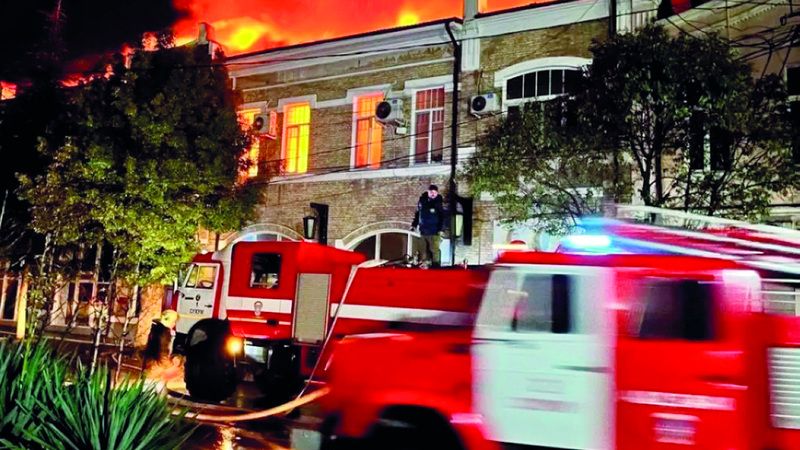 الامارات | ضرر لا يعوض.. حريق يلتهم آلاف اللوحات في أبخازيا