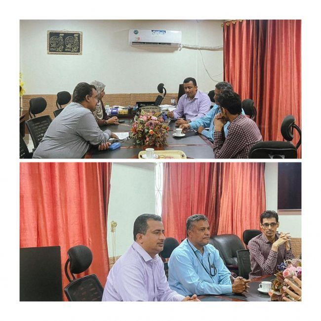 رئيس الجهاز المركزي للإحصاء يتلقي بمدير الكهرباء في عدن