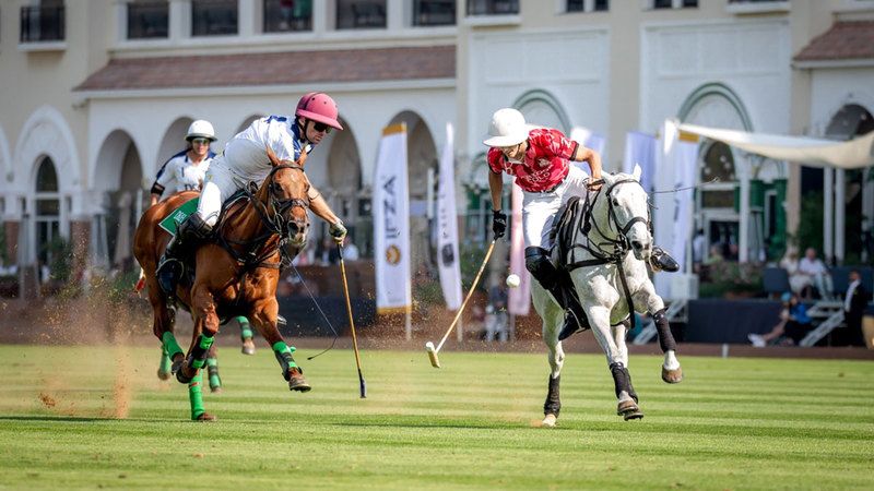 الامارات | ميثاء بنت محمد تقود الإمارات أمام بنجاش في «فضية البولو»