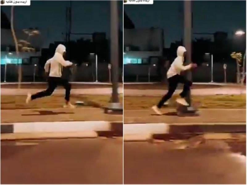 تراند اليوم : نهاية مآساوية لـ ترند تيك توك .. شاهد : شاب يرتطم بقوة في عمود كهربائي أثناء ركضه على رصيف بالشارع!