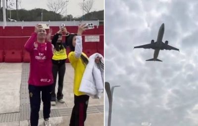 تراند اليوم : شاهد.. المريسل ينشر فيديو للجماهير الصينية وهي تودع فريق النصر أثناء إقلاع الطائرة.. ويعلق: كل شيء تم توثيقه