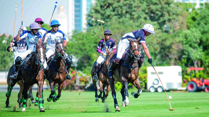 الامارات | ميثاء بنت محمد  تقود فريق الإمارات أمام الحبتور في «فضية البولو»