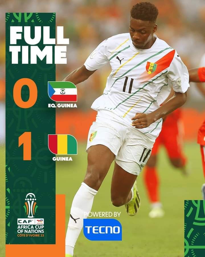 غينيا تطيح بغينيا الإستوائية في الوقت القاتل وتنتظر الفائز من مصر والكونغو في ربع النهائي