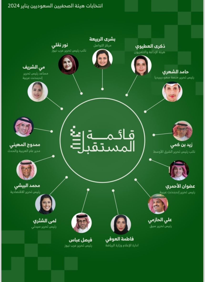 مجموعة المستقبل تفوز بمجلس إدارة هيئة الصحفيين السعوديين