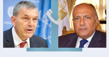 شكرى يؤكد للمفوض العام للأونروا دعم مصر لدور الوكالة فيما تواجهه من تحديات