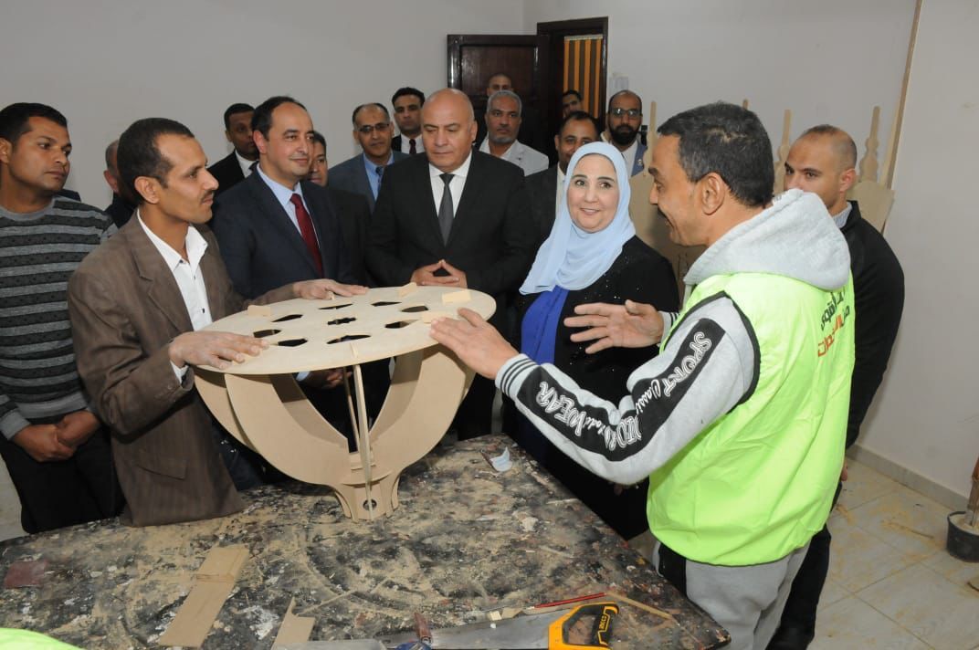 وزيرة التضامن تتفقد مركز العزيمة لعلاج الإدمان بقنا وتتابع التشغيل التجريبي