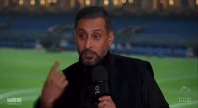 تراند اليوم : شاهد.. "سامي الجابر" و "وليد الفراج" يجربان المايك ويتحدثان دون علمهما ببدء البث