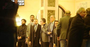 مختار ومصيلحى ومحمد عامر ومجلس الأهلى فى عزاء العامرى فاروق