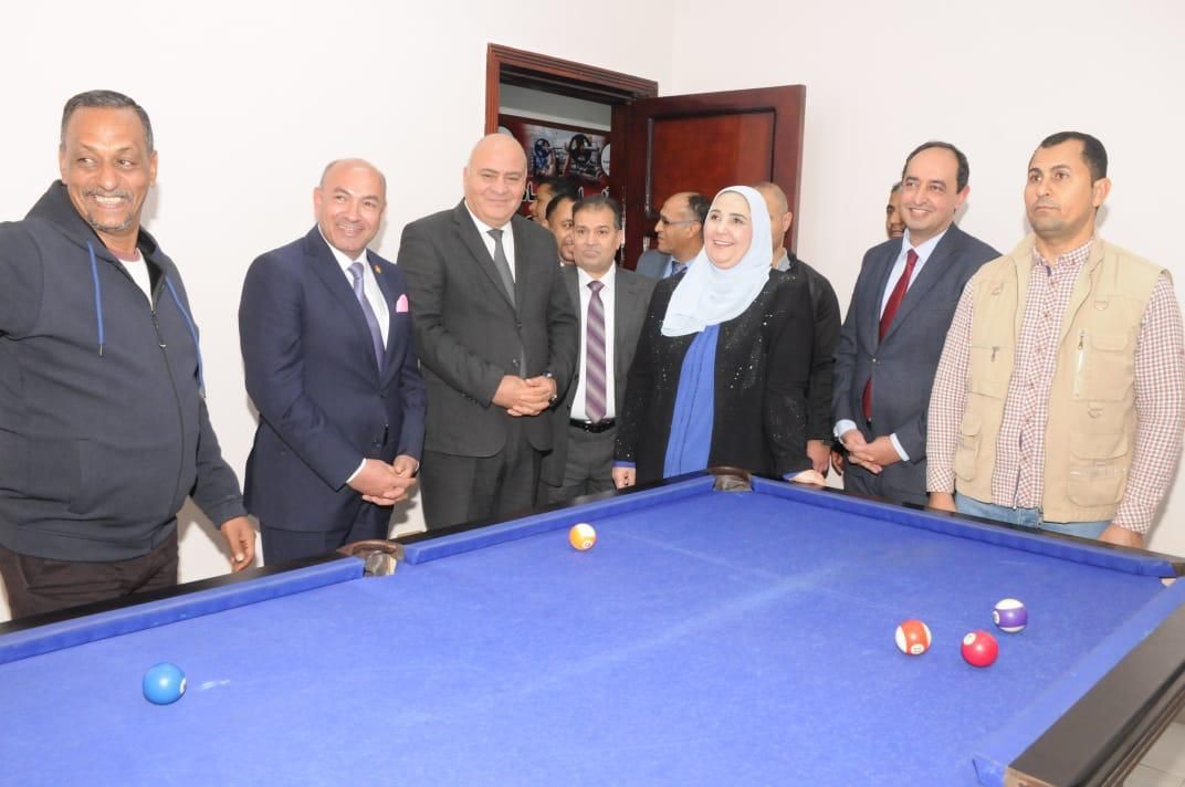 وزيرة التضامن تتفقد مركز العزيمة لعلاج الإدمان بقنا وتتابع التشغيل التجريبي