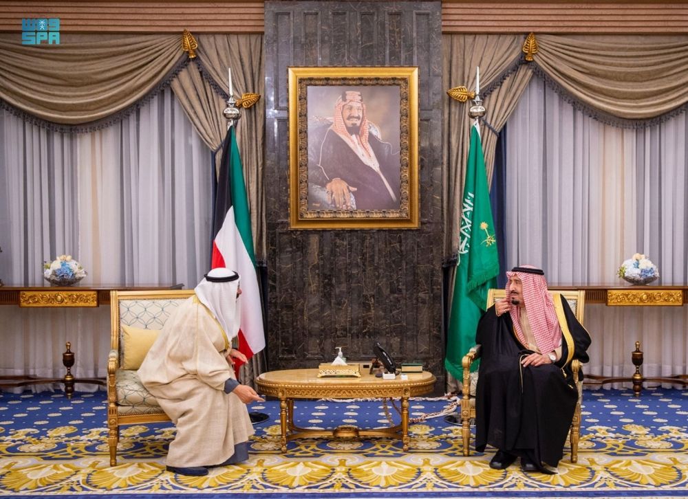 بحضور ولي العهد.. خادم الحرمين الشريفين يستقبل أمير الكويت