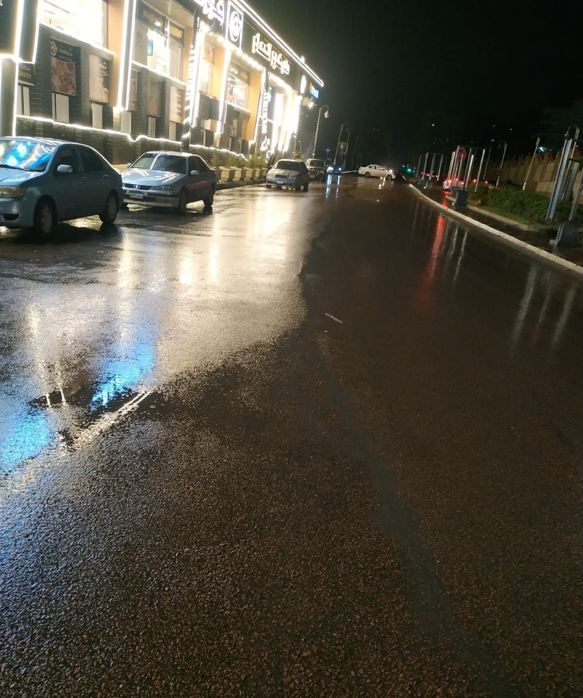 هطول أمطار متفاوتة الشدة على مناطق متفرقة من الإسكندرية.. صور