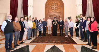 البابا تواضروس الثانى يستقبل السفير المجرى وأساتذة من جامعة "كارولى جاسبر"
