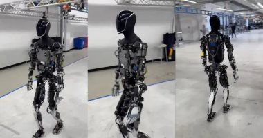 تكنولوجيا: إيلون ماسك يشارك فيديو لروبوت تيسلا أوبتيموس وهو يمشى مثل الإنسان