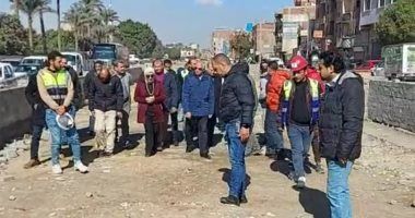 محافظ الجيزة يتفقد المرحلة الثانية من مشروع تطوير محور المنصورية.. فيديو