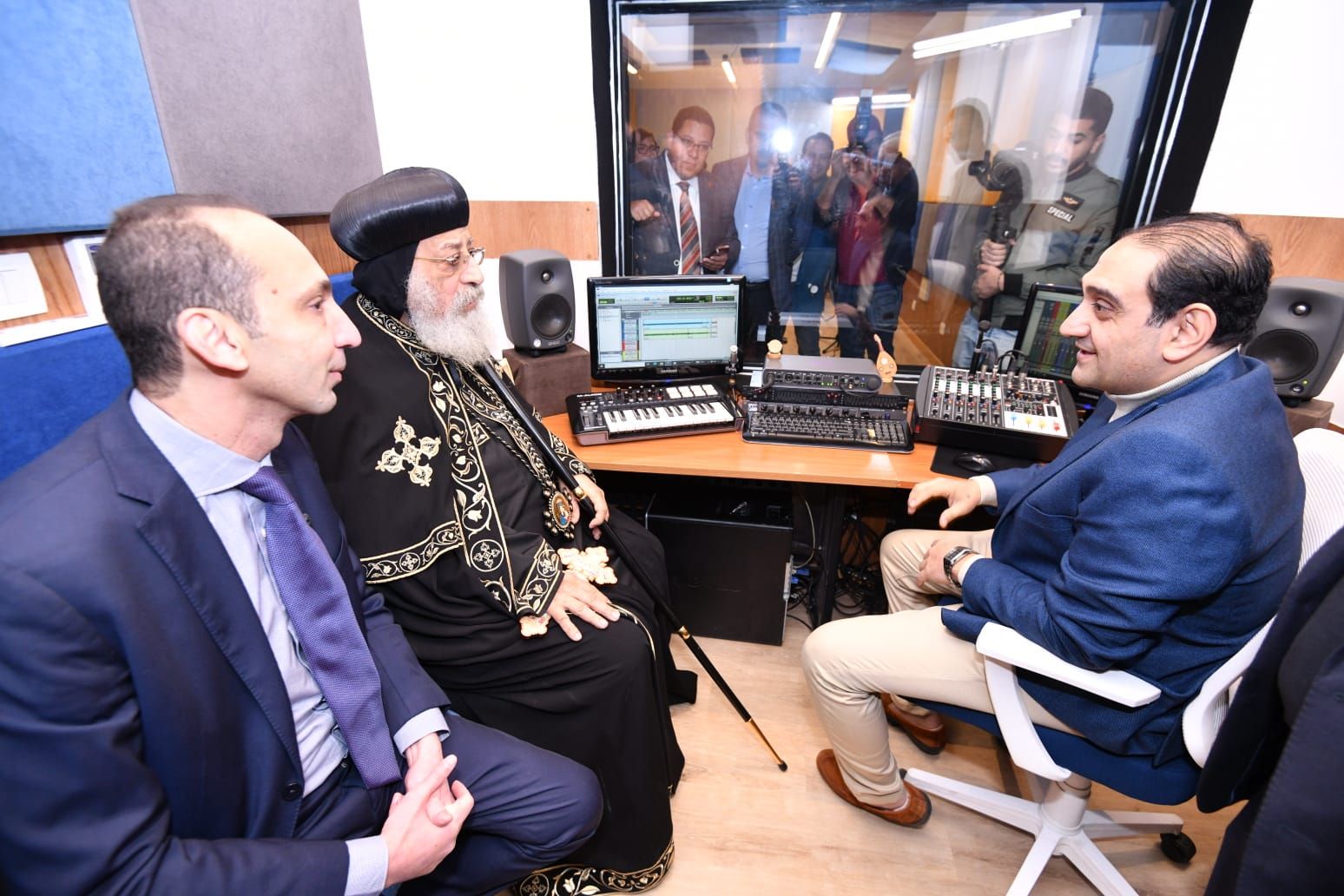 البابا تواضروس الثانى يفتتح مبنى "منارة العالم" بالكاتدرائية المرقسية بالعباسية