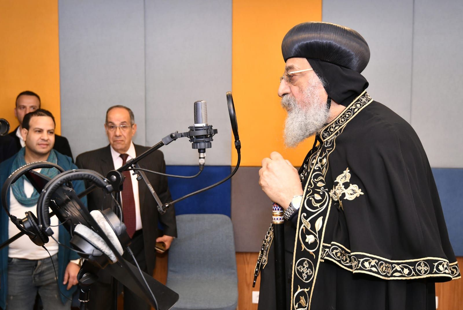 البابا تواضروس الثانى يفتتح مبنى "منارة العالم" بالكاتدرائية المرقسية بالعباسية