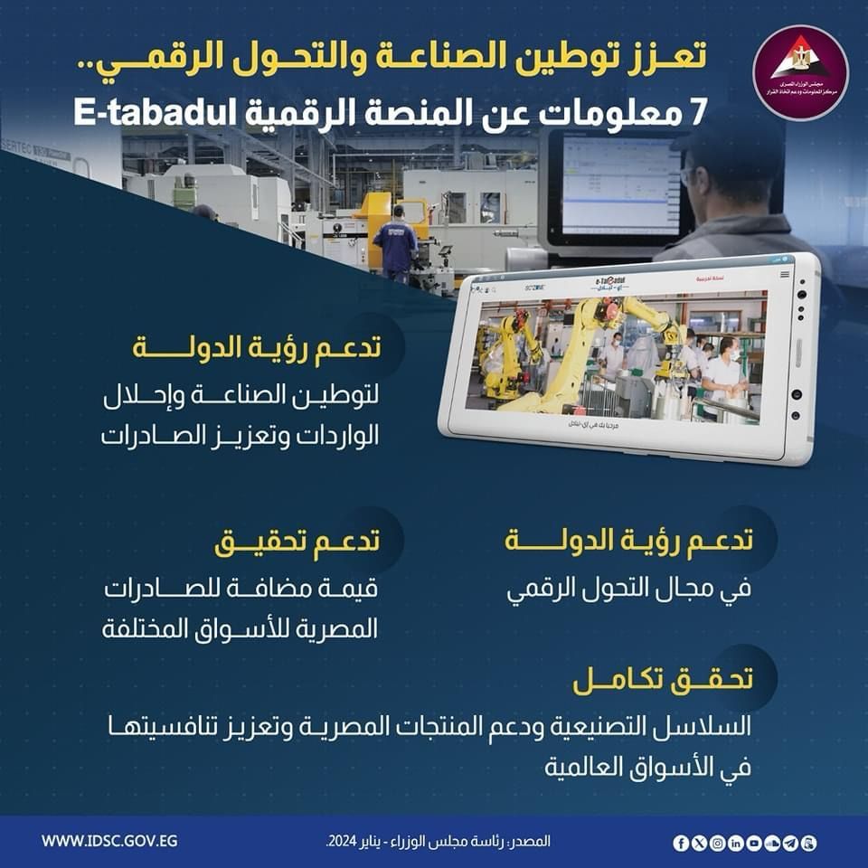 أطلقها رئيس الوزراء.. كل ما تريد معرفته عن المنصة الرقمية E-tabadul