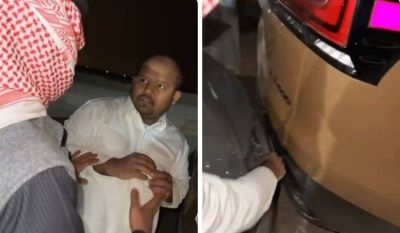 تراند اليوم : شاهد.. ردة فعل شاب بعدما صدم السائق سيارته اللكزس أثناء جلوسه داخل مخيم