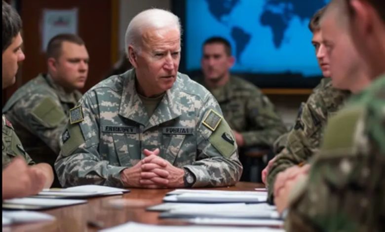 الامارات | بايدن يرتدي «الزي العسكري».. بـ«الذكاء الاصطناعي»