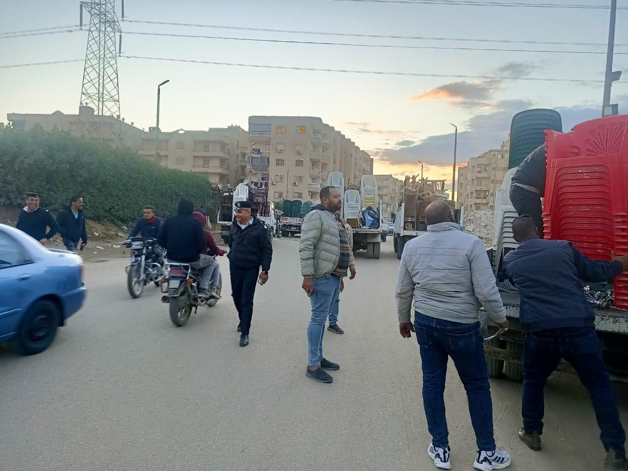 غلق وتشميع 8 محال ومقاهى ورفع 1200 حالة إشغال بحدائق الأهرام