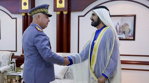 محمد بن راشد يستقبل عدداً من القيادات العسكرية في الدولة