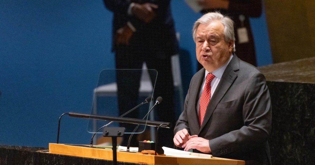 أمين الأمم المتحدة يحذر من الخطر المحدق بالنازحين في رفح