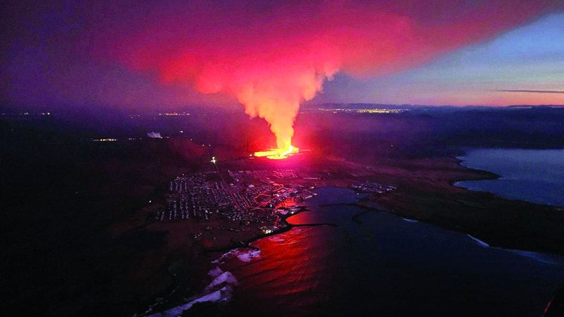 الامارات | بركان في أيسلندا يثور للمرة الثانية خلال 2024