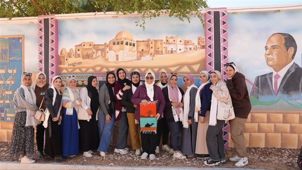 "أهل مصر".. جولة لفتيات ملتقى المحافظات الحدودية بمدينة بلاط وجمعية تنمية المجتمع بالبشندي