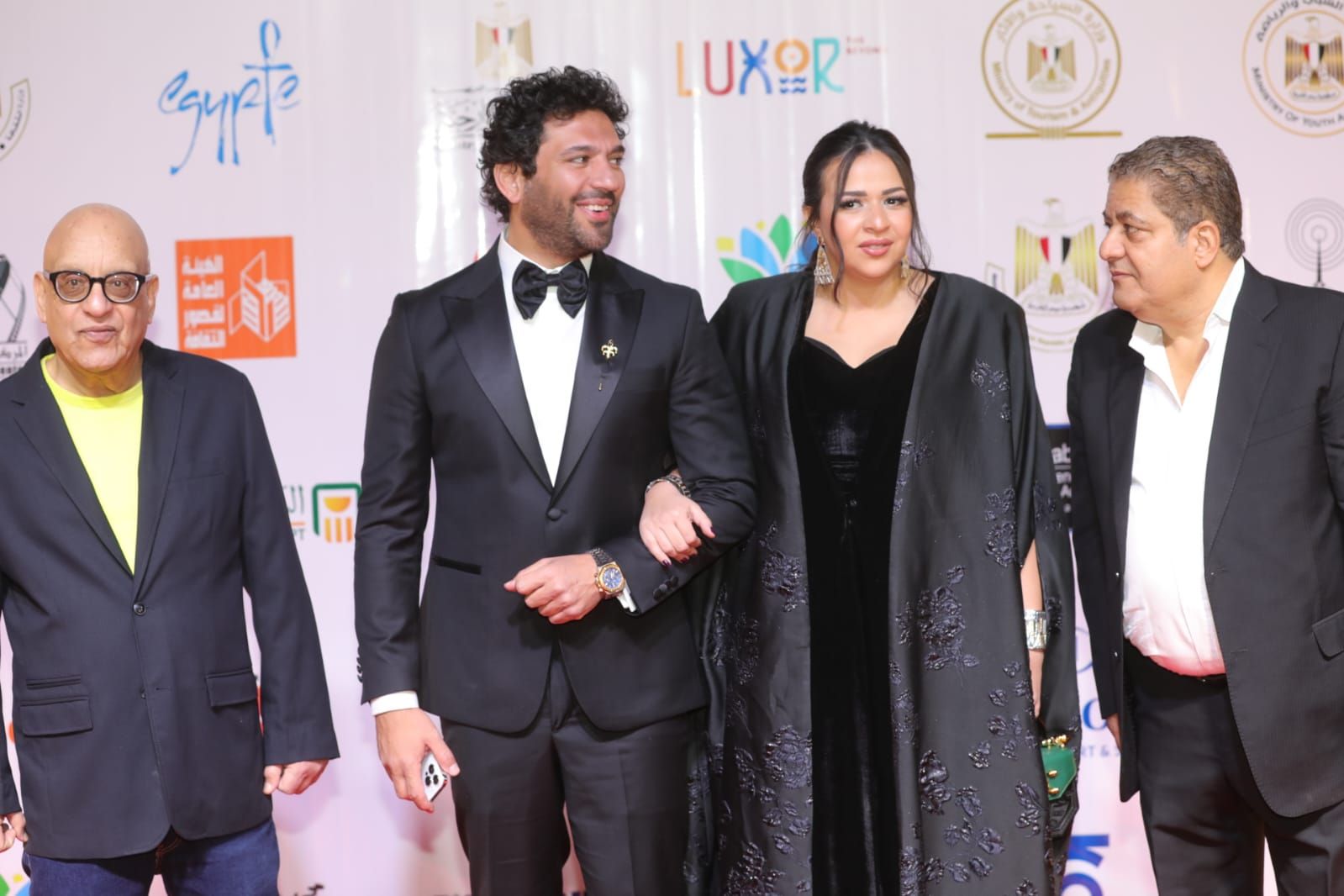 حسن الرداد وزوجته وخيرى بشارة حسن الرداد وزوجته وخيرى بشارة