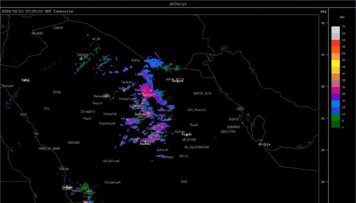 نحيطكم بأجوائكم.. صور الرادار تتوقّع استمرارَ الأمطار على عدة مناطق بينها الرياض