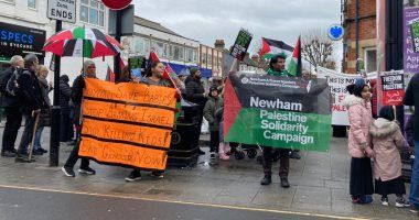 الآلاف يتظاهرون فى بريطانيا للمطالبة بوقف إطلاق النار بقطاع غزة