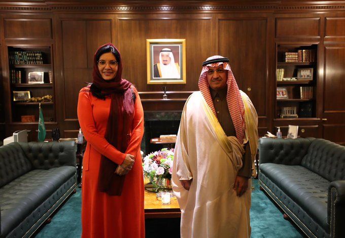 السعودية | سفيرة المملكة لدى الولايات المتحدة تستقبل وزير التعليم