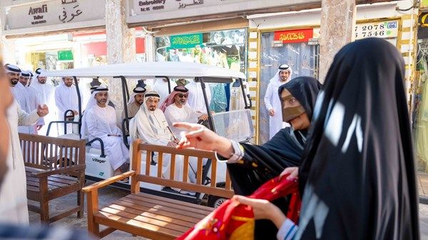 حميد النعيمي يفتتح المسار التراثي في عجمان